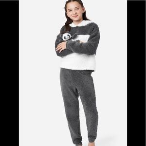 NWT 5 6 7 8 10 12 14 MATC JUSTICE panda bear TOY plush pajamas christmas costume